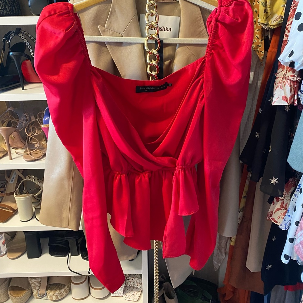 Red 🌹 silky top SZ XS